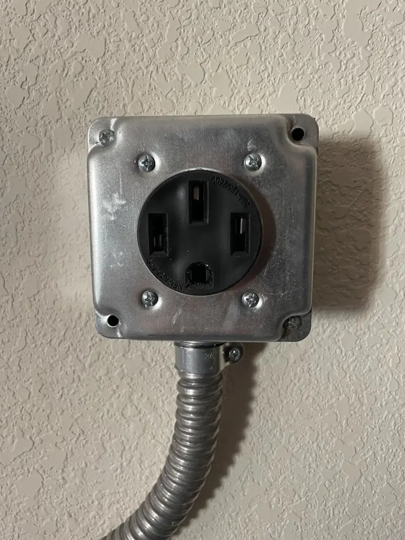 NEMA 14-50 outlet installed for Electrical Panel Upgrade in Desloge